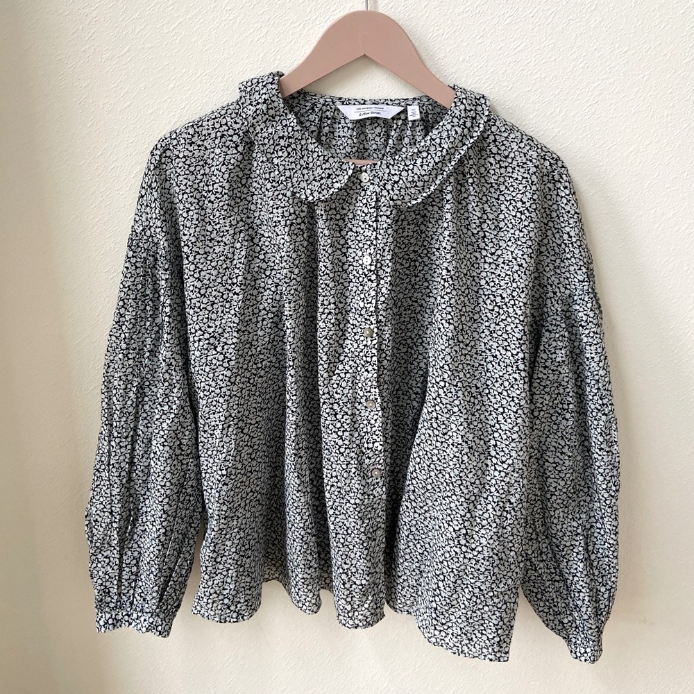 Prarie Peter Pan Collar Balloon Sleeve Blouse